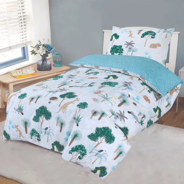 Cotton Touch Kangaroo Jungle DBO groen
