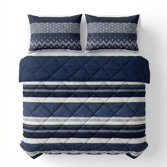 Sleeptime synthetisch zomerdekbed zonder overtrek - donkerblauw