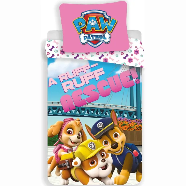 PAW Patrol Ruff Ruff Rescue Dekbedovertrek - Eenpersoons - 140 x 200 / 70 x 90 cm - Katoen Multi