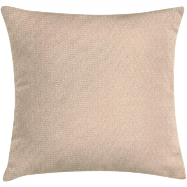 ABAKUHAUS Kussenhoes 45x45 cm – Beige – Dubbelzijdig bedrukt, handgenaaid