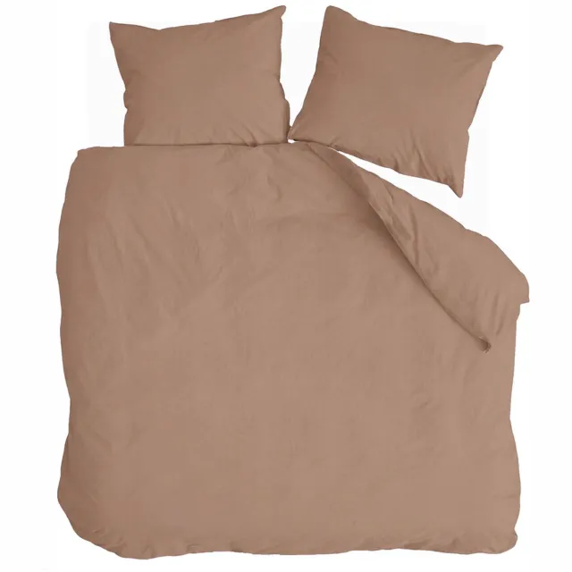 BYRKLUND Dekbedovertrek Quiet Cozy - 240x220 - 100% Katoen (BCI) - Latte