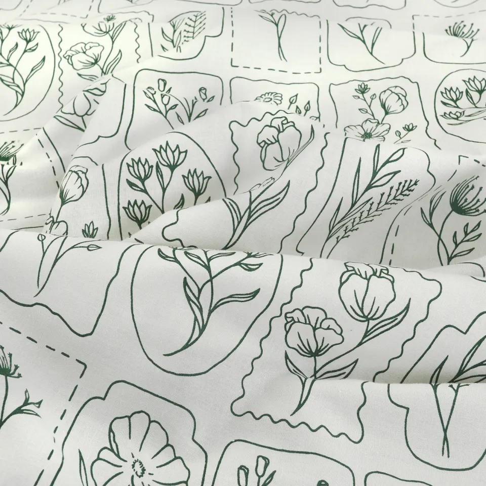 NOUS Living katoenen dekbedovertrek 2-persoons (200x220 cm) ecru, foto 7