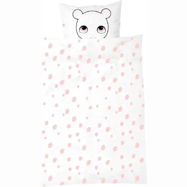 Luckyboysunday Dekbedovertrek Bunty 200 X 140 Cm Wit/roze