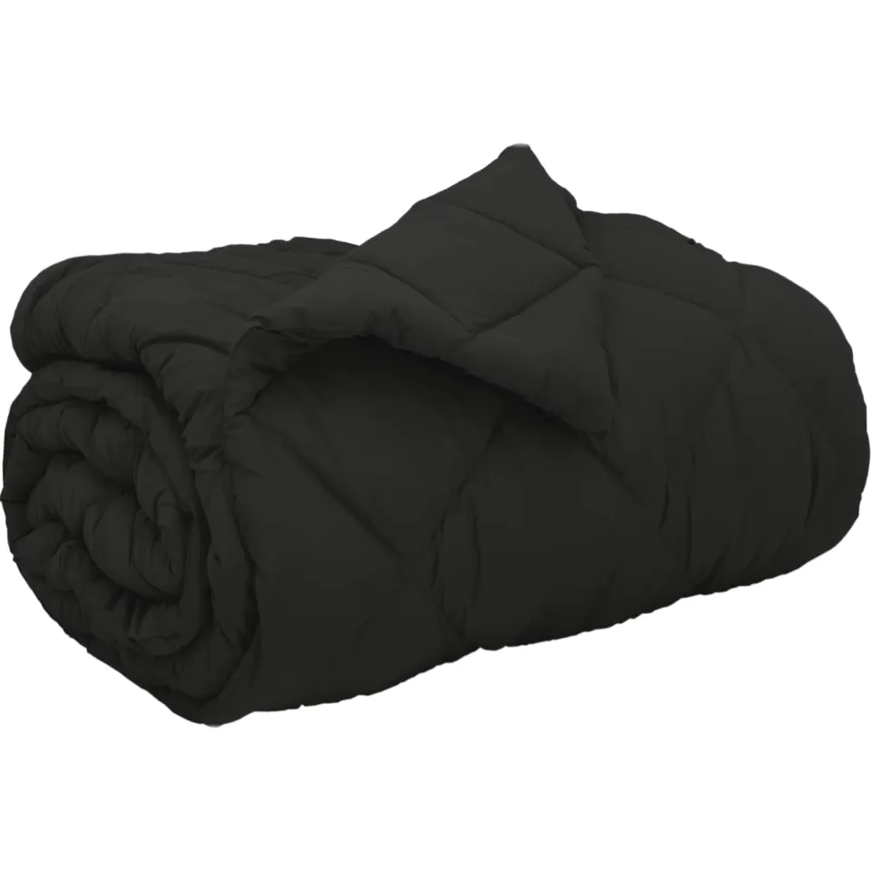 vidaXL Winter Dekbed 140 x 200 cm 450 gsm Microvezel Zwart, foto 3