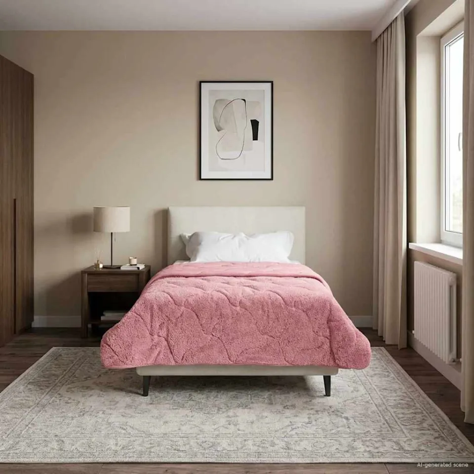 vidaXL Zomer Dekbed 140 x 200 cm Zomer roze, foto 4