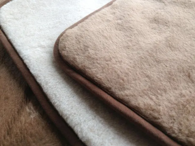 OnceDoce® Dekbed 100% Wol - Dubbelzijdig - Puur Australische Merino & Kameel Blend Cocoa Milk – Bruin Wit Premium Wollen Deken OnceDoce® 2 x 450 g/m² - Warm Ademend Zacht – Woolmark ® Keurmerk - Wasbaar – 2-persoons 220x200cm wit bruin