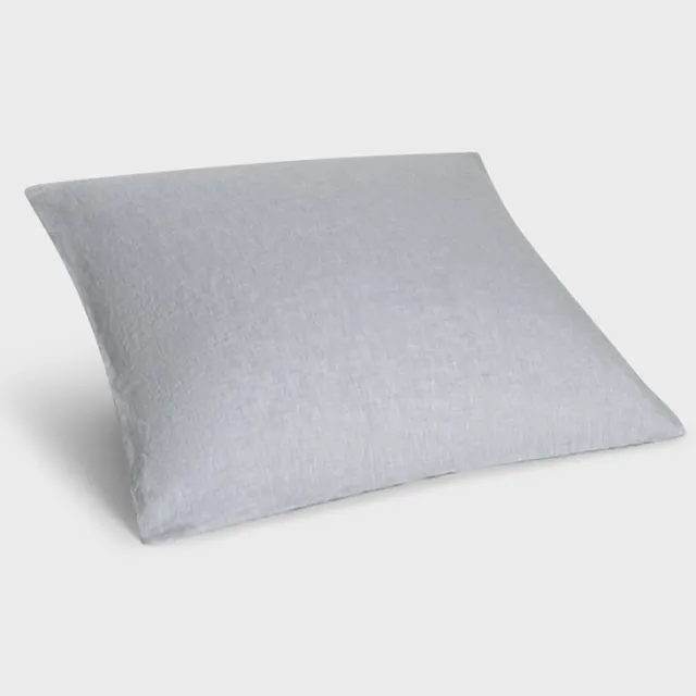 Yumeko kussensloop gewassen linnen blauw chambray 65x65 - Biologisch & ecologisch - 1 stuk
