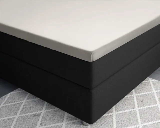 Primaviera Deluxe Satijnen - Topper Hoeslaken - 140 x 200 - Creme
