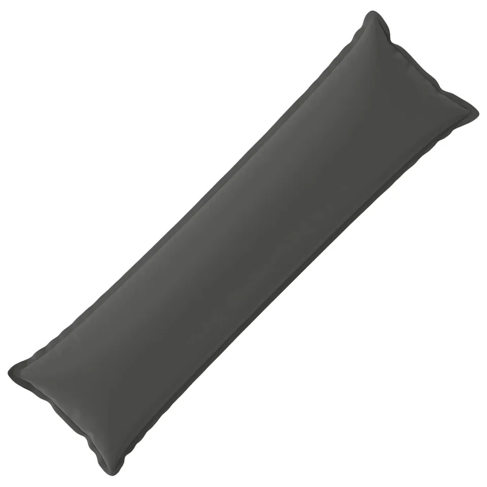 vidaXL Kussensloop HOUTEN Antraciet 40 x 145 cm Polyester Anthraciet