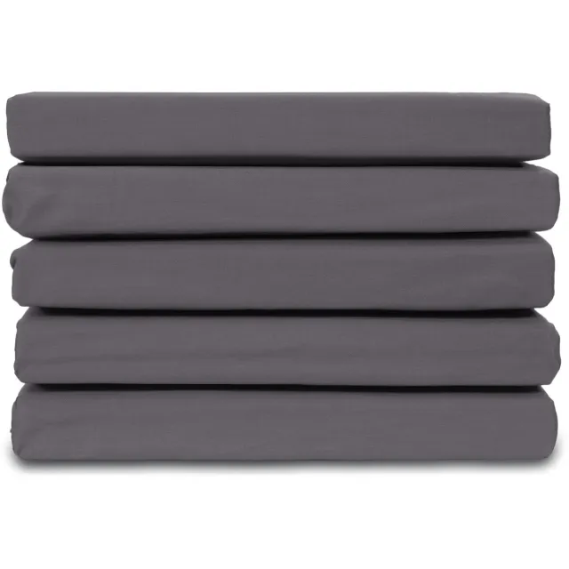 Ten Cate Hoeslaken - Hoeslaken 180 x 200 - Katoensatijn - Hoeslakens - Geschikt voor boxspring en matras - Hoekhoogte 35cm - Elastiek Rondom - Strijkvrij - Antraciet