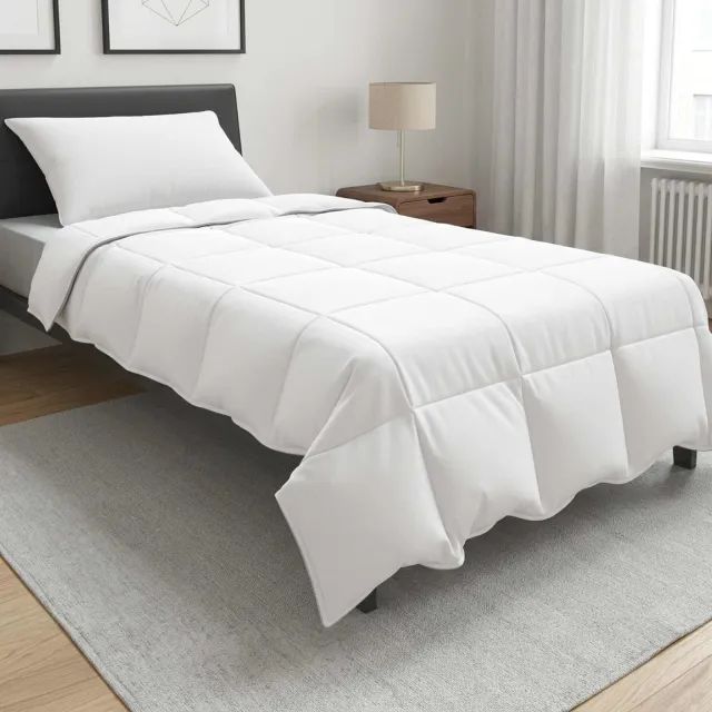 vidaXL Dekbedset 137 x 200 cm Zomer Wit