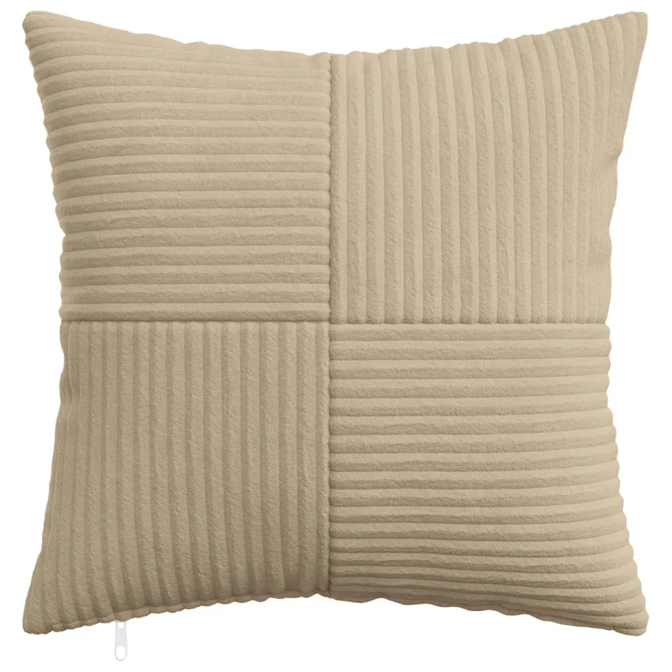 vidaXL Kussensloop 12 st ALMELO Taupe 40 x 40 cm corduroy