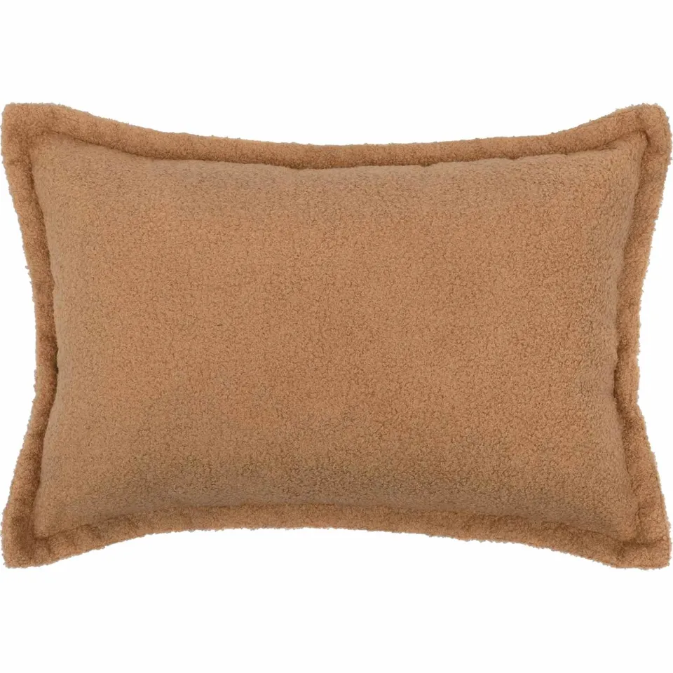 vidaXL Kussensloop 2 st HOUTEN Beige 30 x 50 cm Bouclé