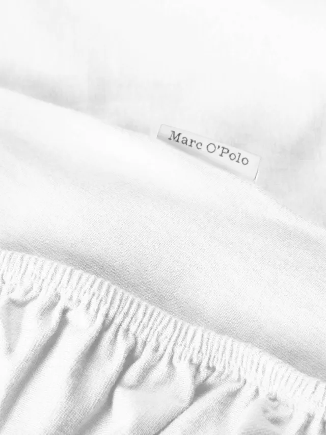 Marc O'Polo Premium Organic Jersey Hoeslaken Wit - 180-200 x 200-220 cm