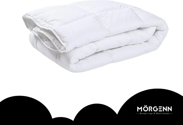 Mörgenn Luxe Hotel Dekbed The Original - Anti-allergisch - Micropercale Tijk - Warmteklasse 1 t/m 4 - 4-seizoenen (2-delig) - Dekbed 240x220 cm Wit