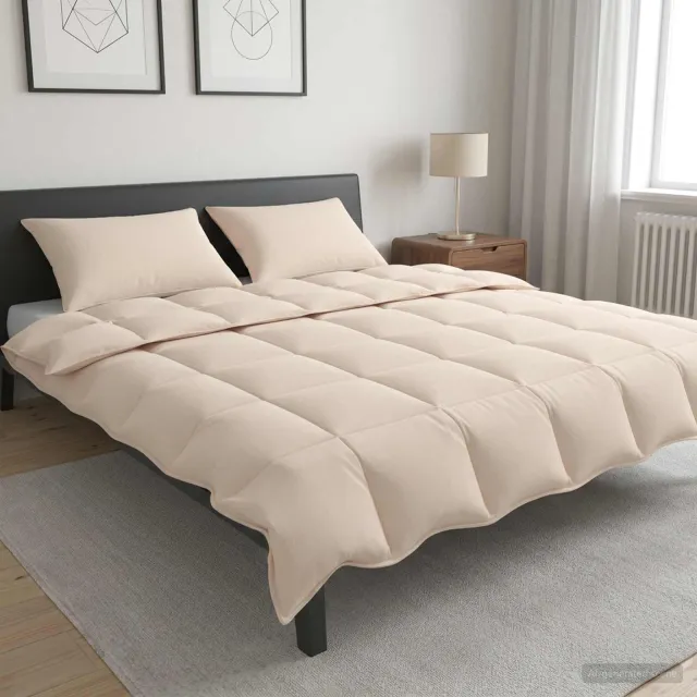 vidaXL Dekbedset 3 st 200 x 240 cm Alle seizoenen 250 gsm dekbed Beige