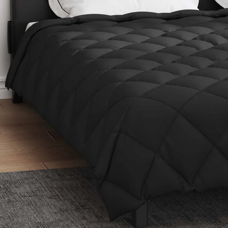 vidaXL Winter Dekbed 200 x 220 cm 450 gsm Microvezel Zwart, foto 4