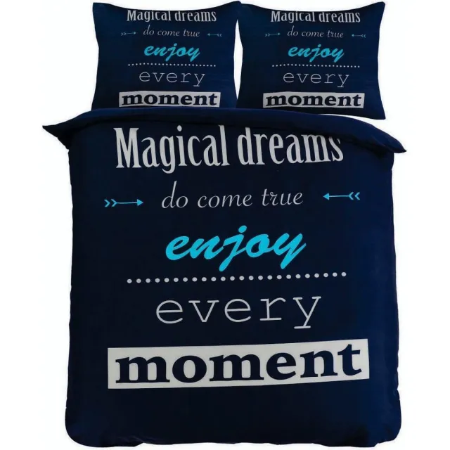 Cotton Club Husch Dekbedovertrek - Magical Dreams - 240x200/220 Zwart