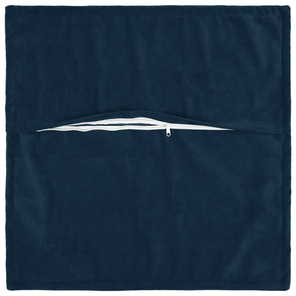 vidaXL Kussensloop 6 st HOUTEN Blauw 40 x 40 cm Microfiber Fleece, foto 3