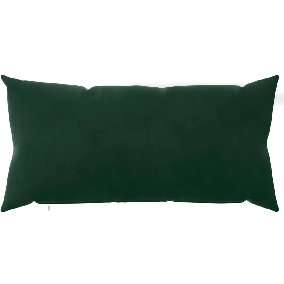 vidaXL Kussensloop 6 st HEERLEN Donkergroen 40 x 80 cm fluweel