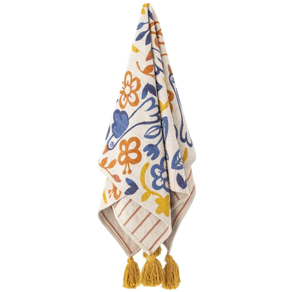 Bloomingville Figuria plaid crème, foto 3
