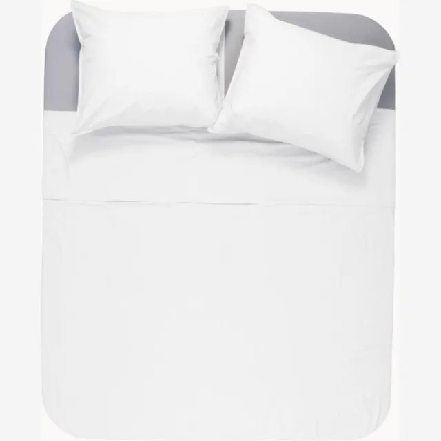 Y-not® Y-NOT - Dekbedovertrek met kussensloop - Mat Satijn Soft Love White - 1 Persoons - 140x200/220 cm Wit