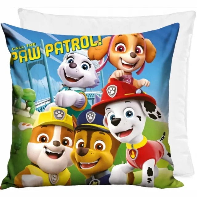 Carbotex Paw Patrol Kussen met Hoes 40x40 cm - Officiële licentie Multicolor