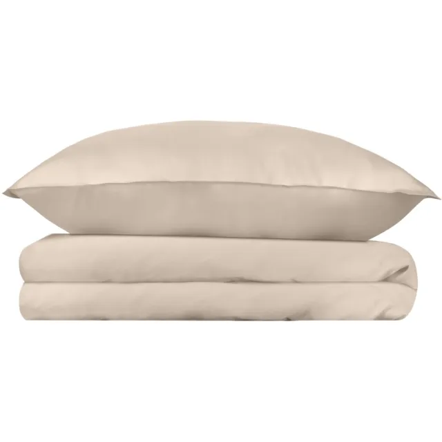 Wocha Dekbedovertrek Set - 100% TENCEL Eucalyptus - 140x200/220 - Van nature anti-bacterieel - Oat - Luxe, zacht en duurzaam - Incl. 1 kussensloop