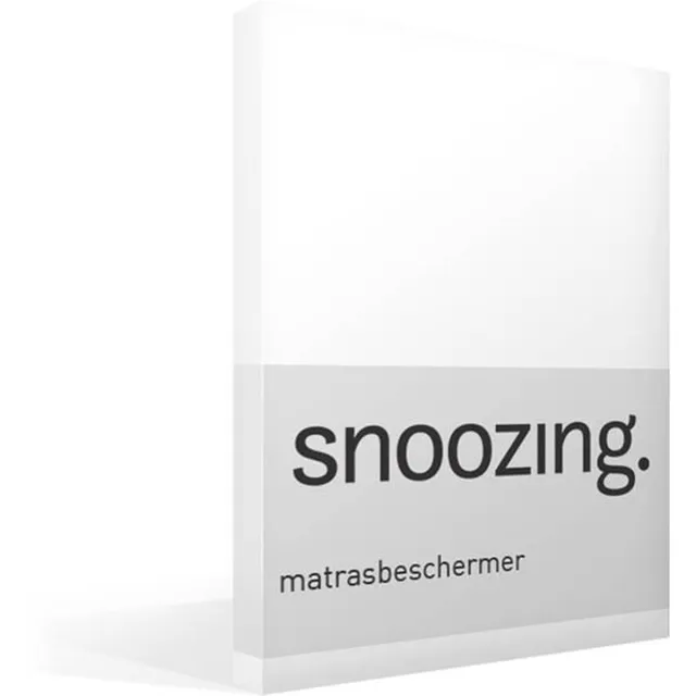 Snoozing Badstof - Matrasbeschermer - Lits-jumeaux - 180x200 cm - Wit