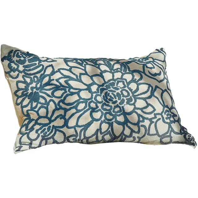Loberon Kussenhoes Jacje blauw/crème