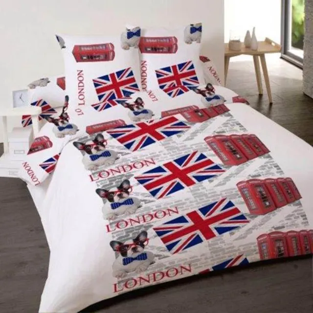 Welterusten dekbedovertrek microfibre london rock 240 x 220 met kussenslopen multi