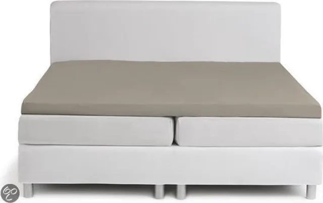 Damai Topcover katoen 140 x 200 (83) funghi Standaard (tot 8 cm) Nightkiss Taupe