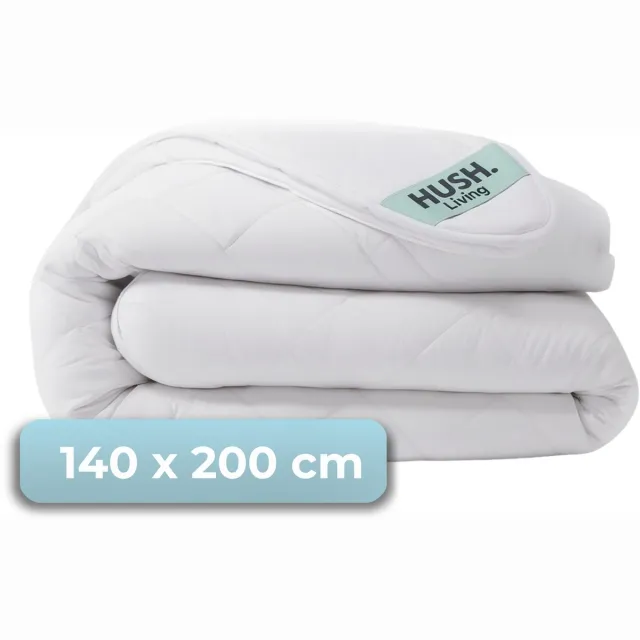 HUSH. Living HUSH Living - Dekbed - Tweepersoons - 140x200cm - 350 Gsm - Warm, Ademend en Lichtgewicht - Geschikt voor Alle Seizoenen -Wit