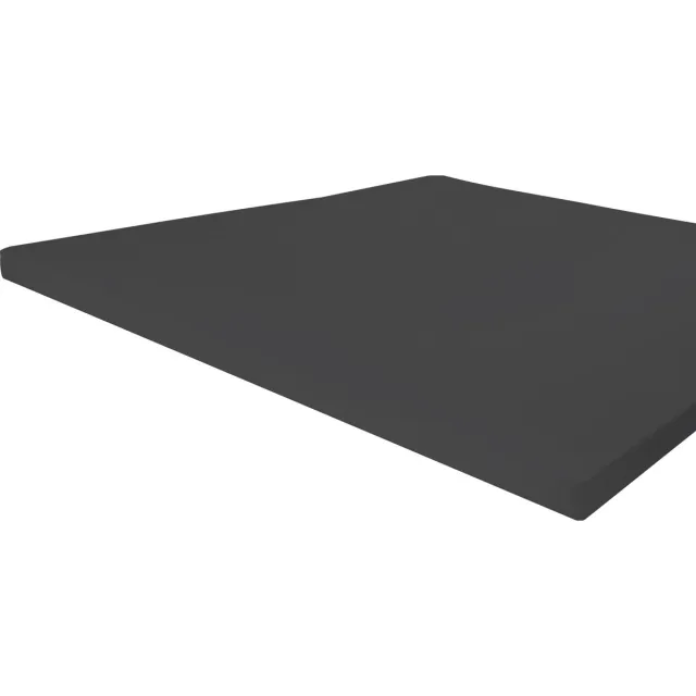BYRKLUND Jersey Hoeslaken Topper - Hoeslaken 90x220 - 100% Katoen - Antraciet