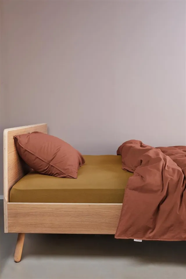 Beddinghouse Jersey - Splittopper Hoeslaken - 160x200/220 - Geel