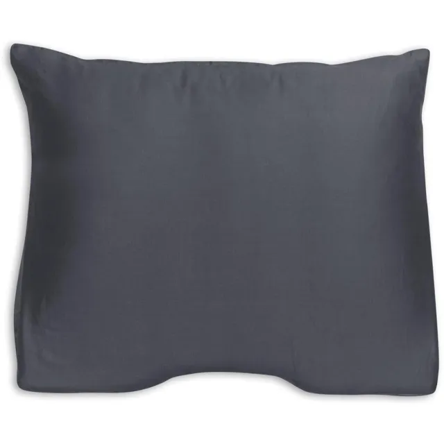 Silvana Support Satin Shoulder Contour kussensloop voor stevig kussen - Antraciet - 60x60/70