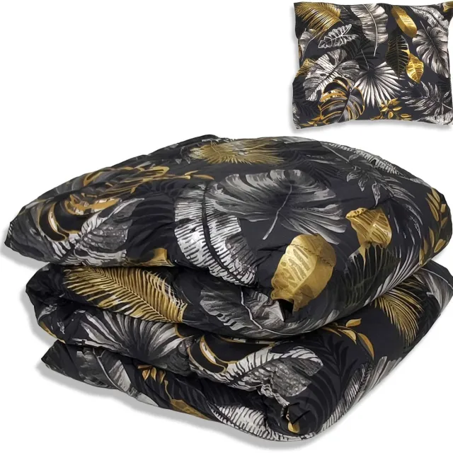 Litalente Dekbed zonder overtrek - All year 140x220 cm - Junglestijl - Wasbaar Dekbed Zonder Overtrek – Hypoallergeen & Antibacterieel – 30 dagen proefslapen - Wasbaar hoesloos dekbed - Bedrukt dekbed - zomerdekbed & winterdekbed