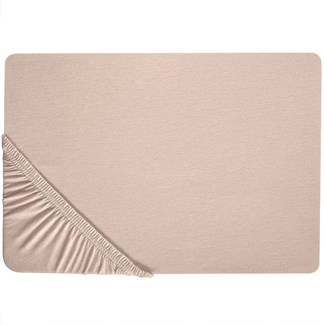 Beliani HOFUF - Laken - Beige - 90 x 200 cm - Katoen