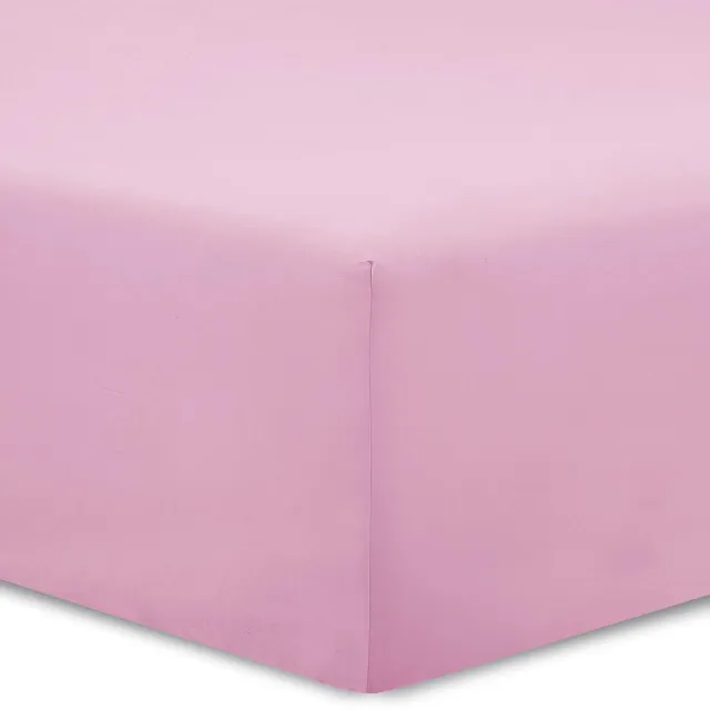 Unyqoos Roze Katoenen Hoeslaken 160 x 200 cm met Perfecte Pasvorm en Kleurechtheid