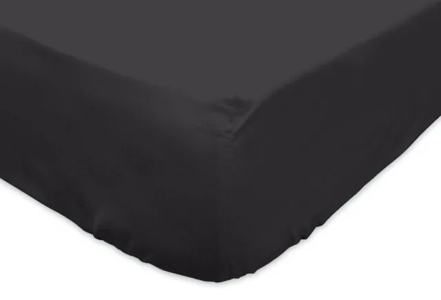 Welterusten Hoeslaken FLANEL donker grijs 90 x 200 hoek 30cm antracite