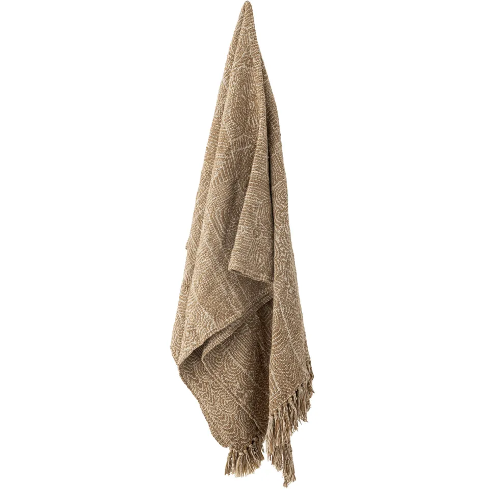 Bloomingville Bresso plaid bruin, foto 2