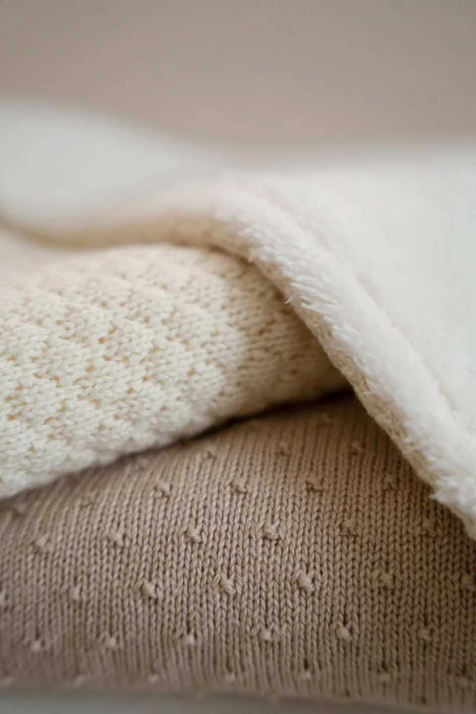 Little Dutch ledikantdeken gebreid Pure Soft beige, foto 6