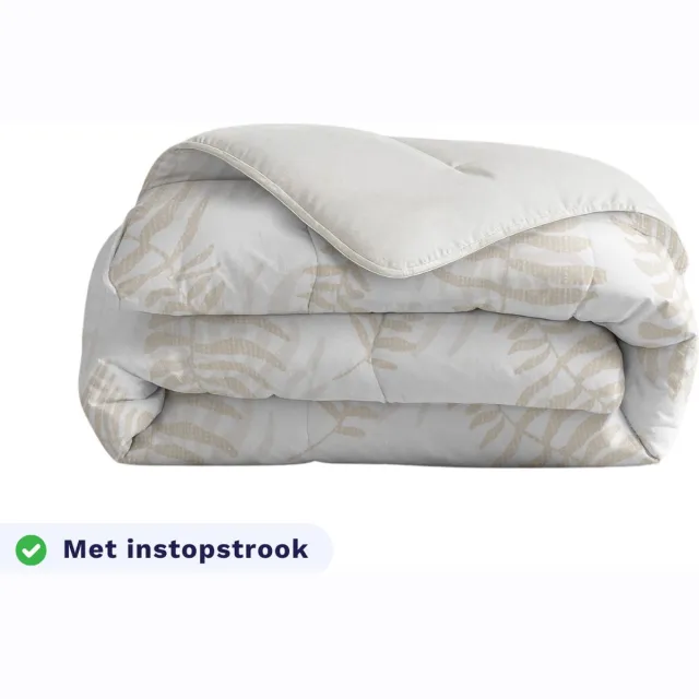 Zelesta Royalbed Oak Leafs 140x200 - Dekbed zonder overtrek - met Instopstrook - Wasbaar dekbed met Vaste Overtrek - All year zomerdekbed & winterdekbed