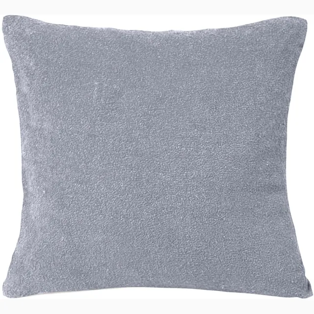 Matex Frotte kussensloop 40x40 cm - Grafietgrijs