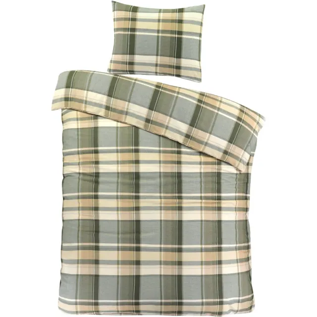 Day Dream Bram - Dekbedovertrek - Eenpersoons - 140 x 200/220 - Groen