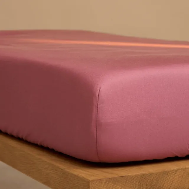 Coco & Cici TENCEL Twill Hoeslaken Dusty Rose - 140x200x30