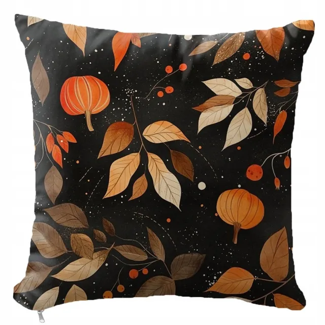 Media Design Herfst Kussenhoes 40x40 cm - Decoratieve Sierkussenhoes veelkleurig