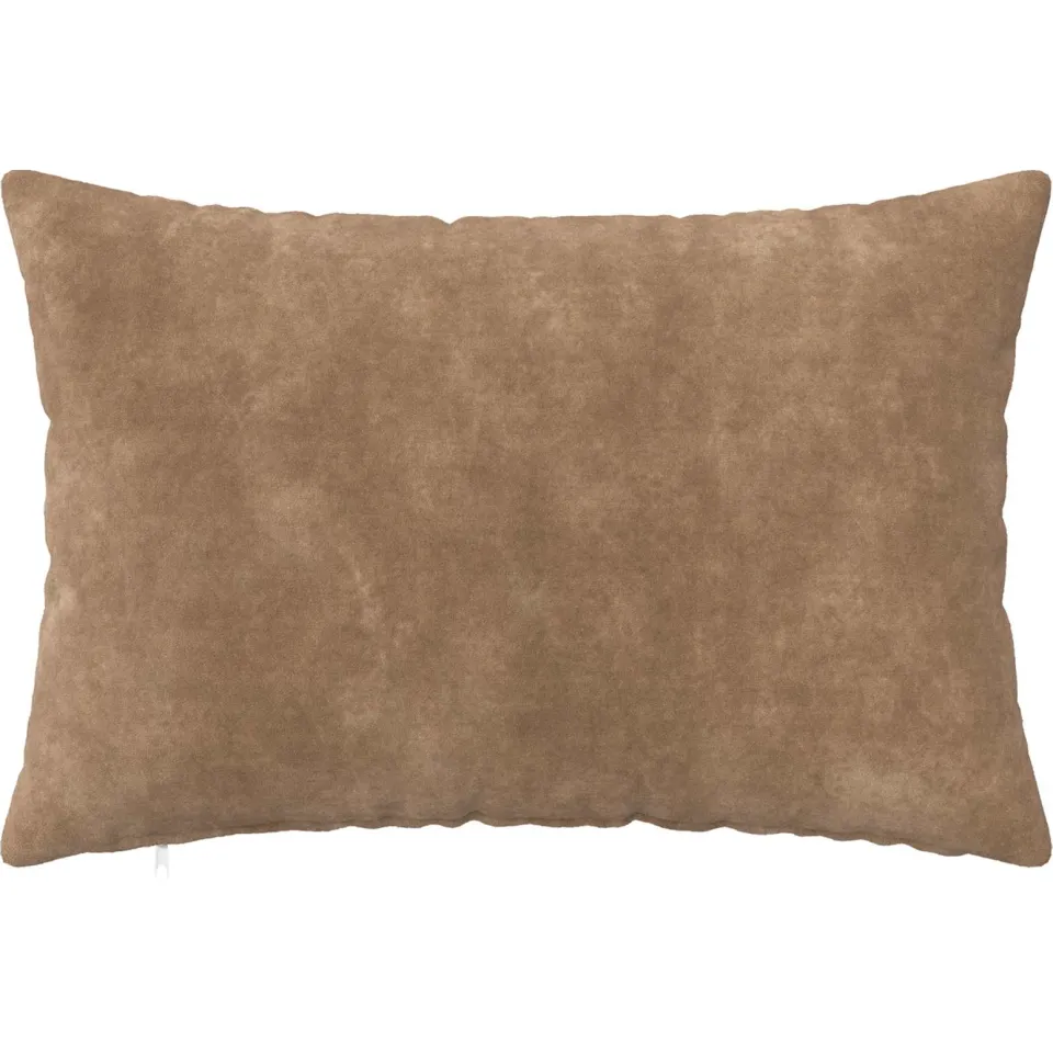 vidaXL Kussensloop 2 st HEERLEN Taupe 40 x 60 cm Microfiber Fleece, foto 2