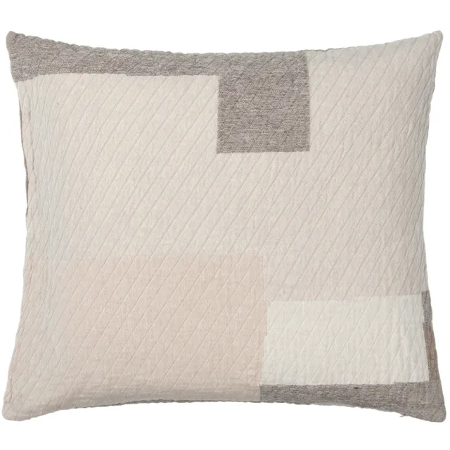Broste Copenhagen PATCH kussenhoes wit