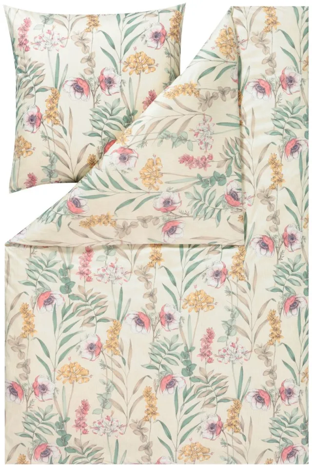 Estella Lyra - Dekbedovertrekset - Mako Interlock Jersey - 160 x 200 cm - 3-delig Beige